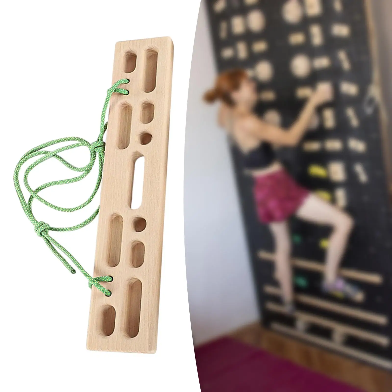 Climbing Hangboard, 50cmx10cm Climbing Fingerboard, Rock Climbing Training Aid Pull up Board Hang Board for Indoor, Athletes