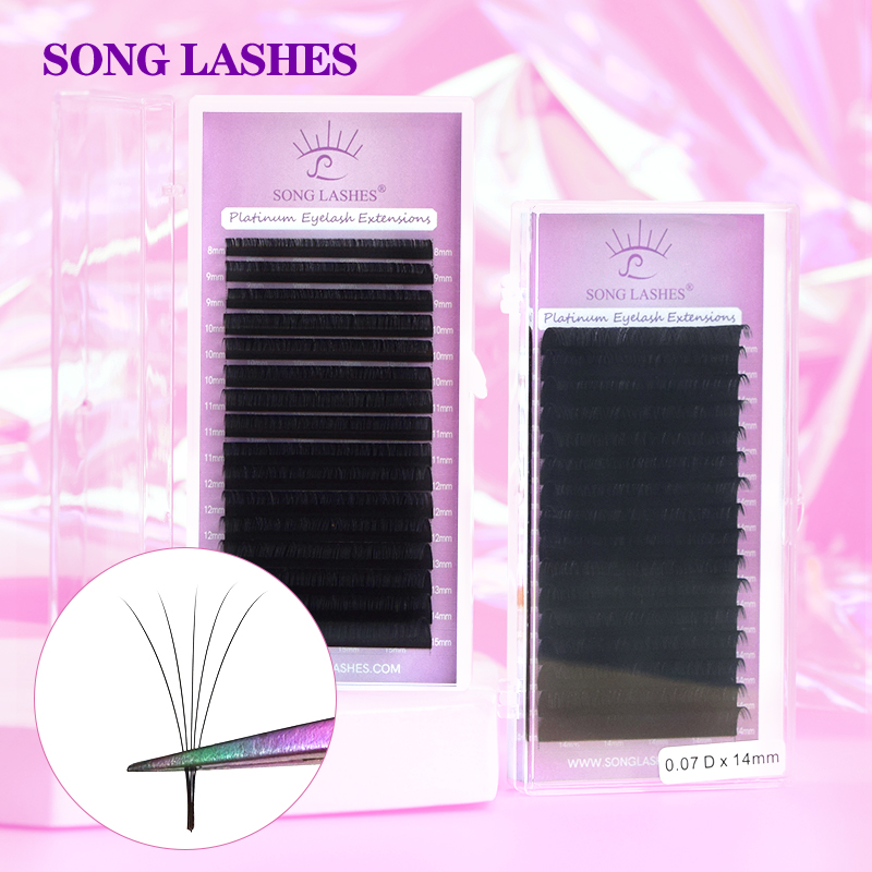 Best of SONG LASHES Wholesale 16 Rows Lashes Glossy / Matte Dark Black Classic Individual False Eyelash Extension Makeup Tools Reviews & Tips