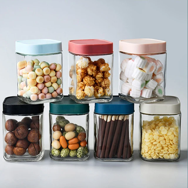 Food Storage Containers Glass Heat-Resistant with Lid 3-Pieces Kitchen -  AliExpress