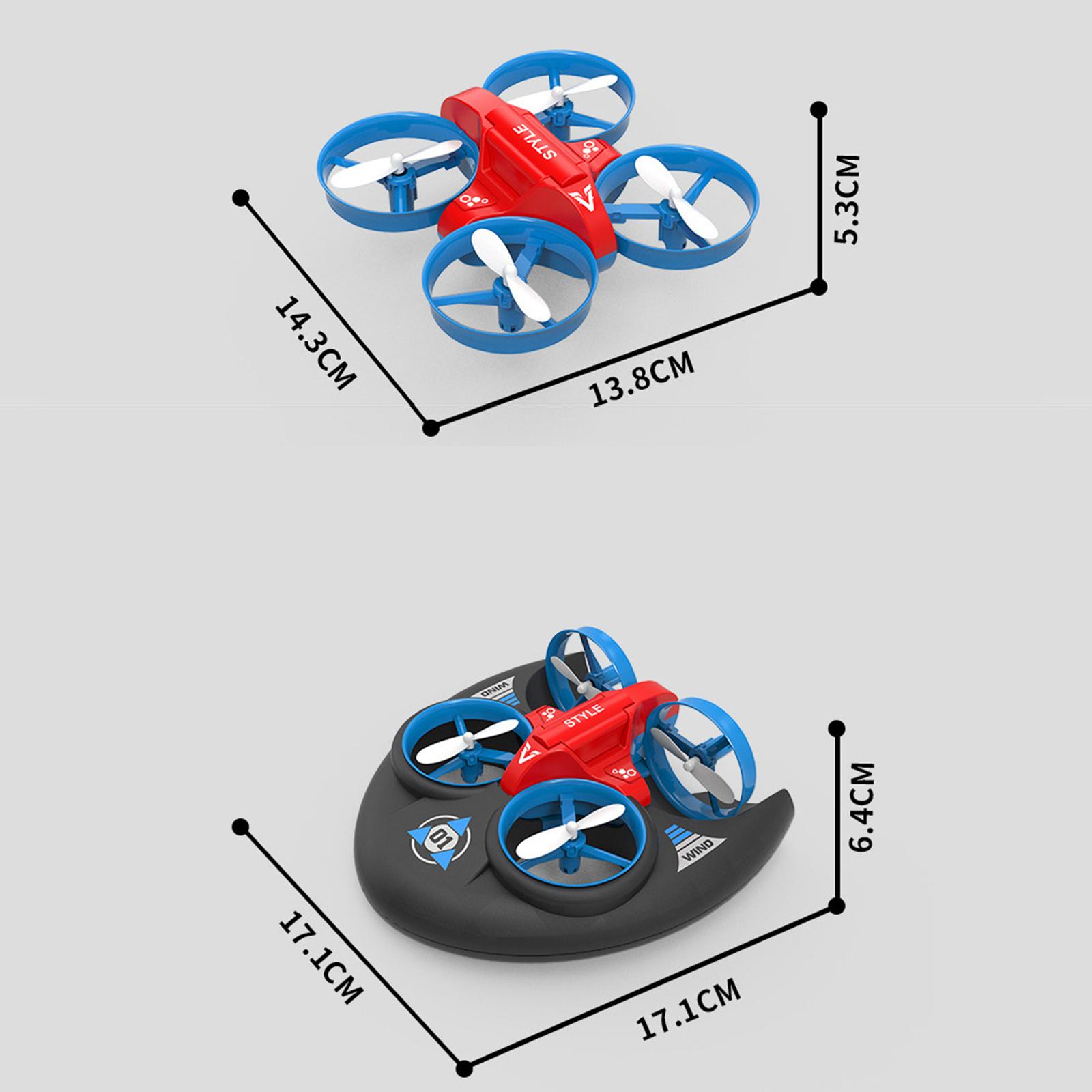 Mini Drone 3 in 1 3D Flip Rechargeable Headless Mode for Boys 8-10 Toy Gift