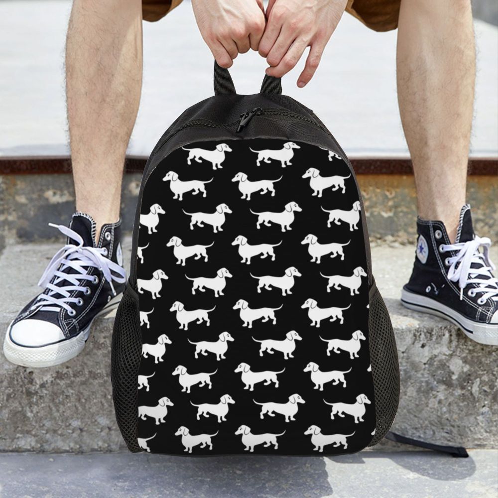 Badger, Puppy, Sausage, Dog, School, College Travel Bags, Bookbag Fits 15 