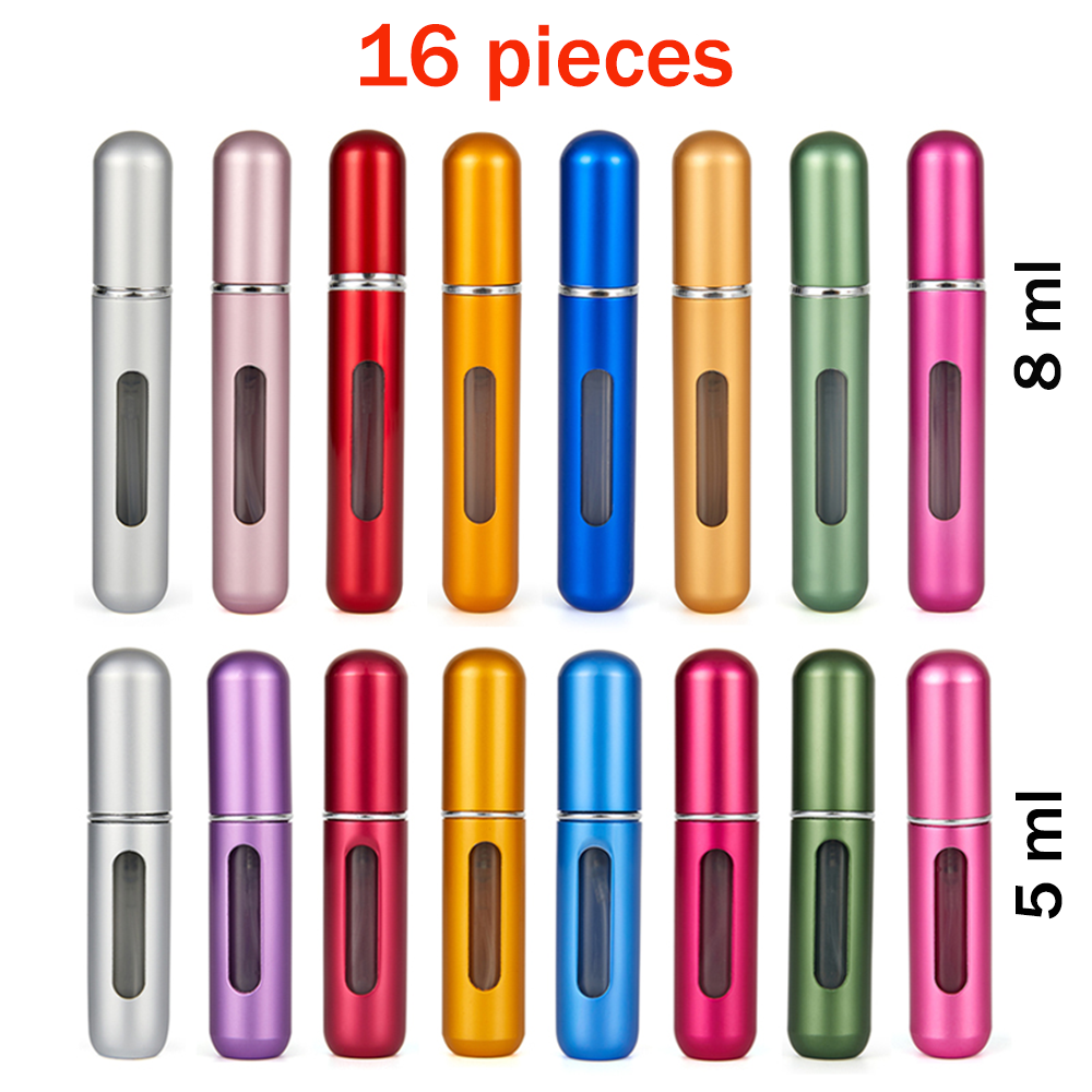 Best of Perfume Bottle Set 8Ml 5Ml Refillable Bottle With Spray Pump Empty Cosmetic Containers Travel Atomizer Bottle Reviews & Tips