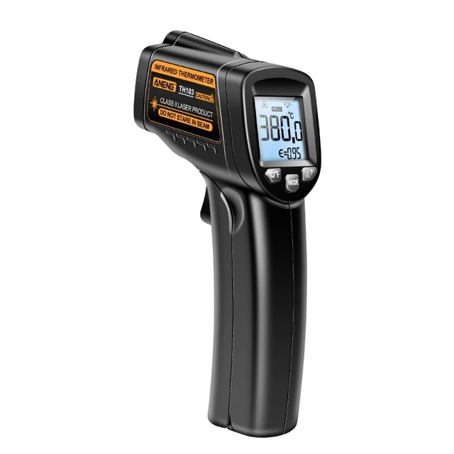 Thermomètre pistolet de cuisine à infrarouge sans Contact, pistolet de  mesure de la température à main LCD pyromètre Laser industriel d'extérieur  - AliExpress