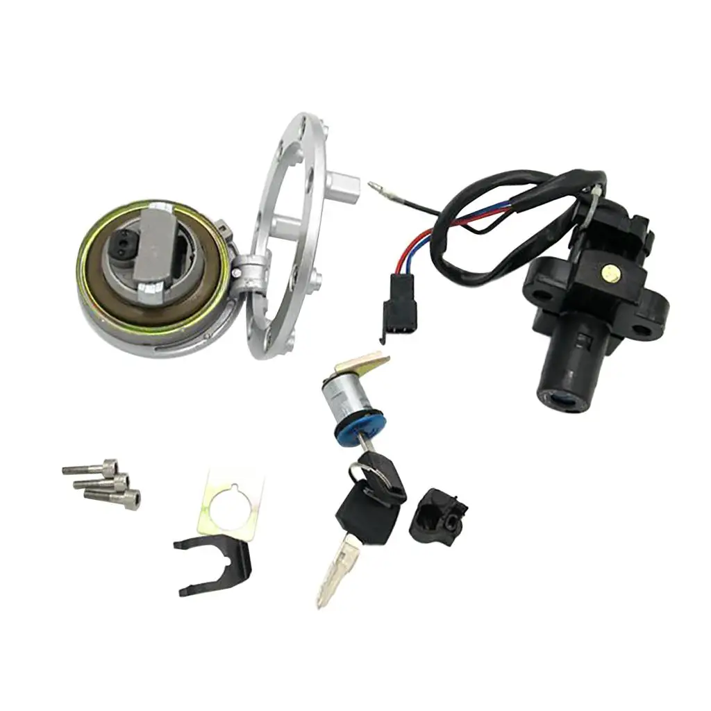Ignition Switch Gas Fuel Cap Cover Key Lock Set for Honda VT250  SPADA