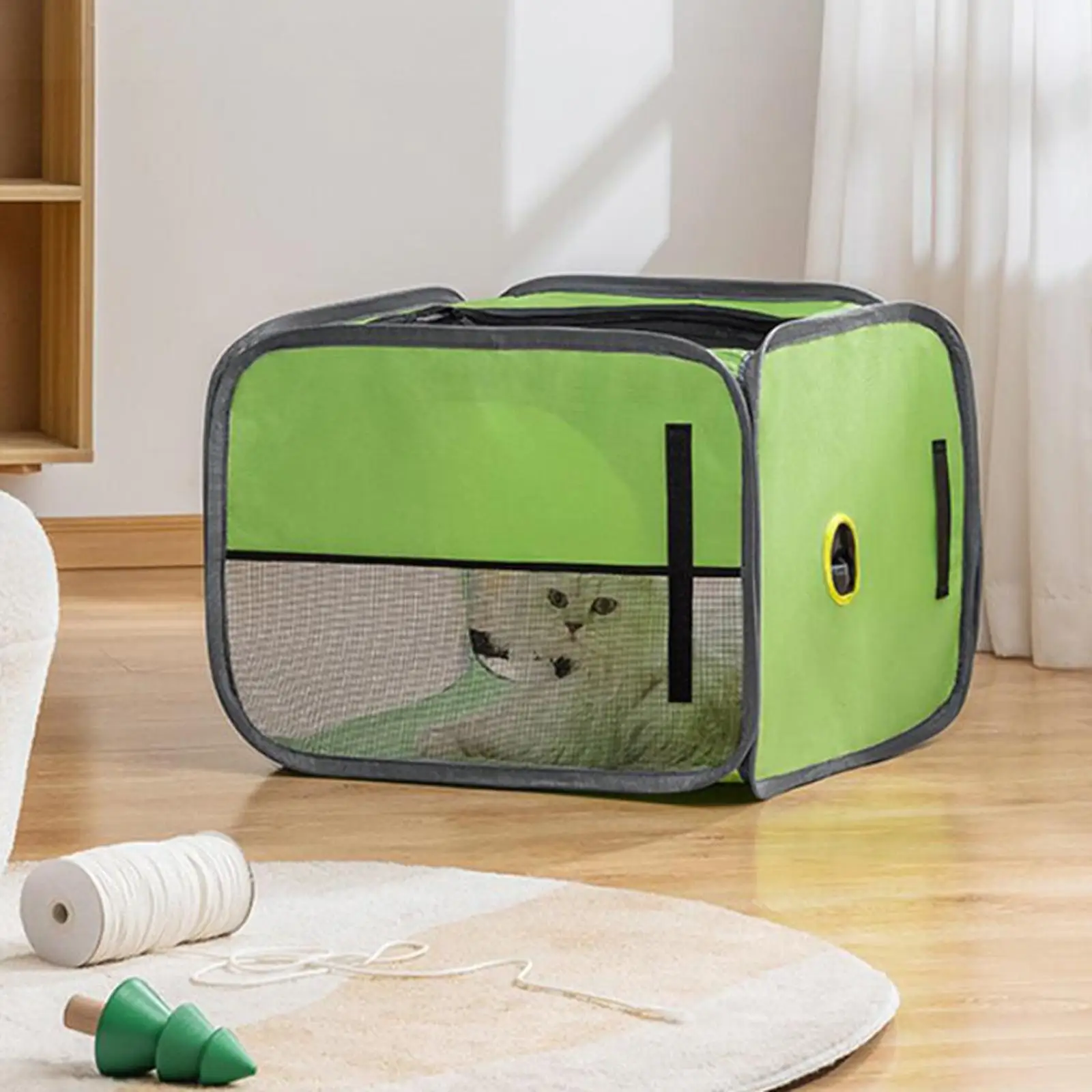 Pet Drying Box Hair Dryer Clean House Grooming Portable Anti Grab Cats Dogs Dryer Cage Drying Room for Shower Kitty Outdoor Bath