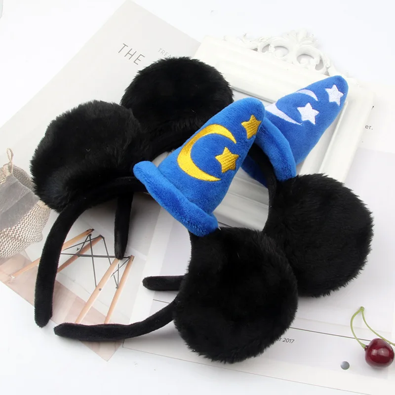 baby accessories clipart Mickey Mouse Ear Headhand Cartoon Embroidery Magic Hat Headband Starmoon Cap Headband for Show MOE Santa Hat Girls Headwear boots baby accessories	