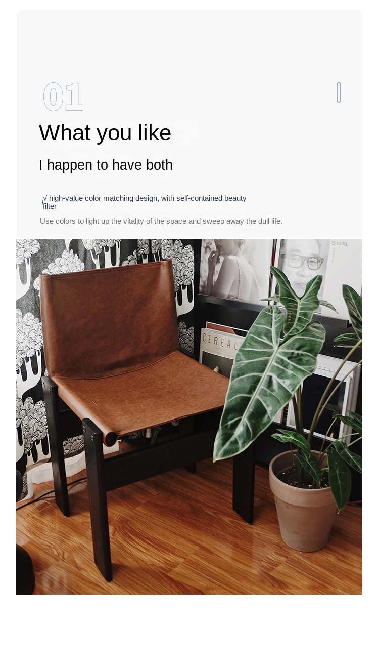 Description Picture 5 of itemDiscount Accent Chair Designer Home with Backrest Nordic Furniture Ins Rubber Wood Dining Living Room Garden Lounge Stool