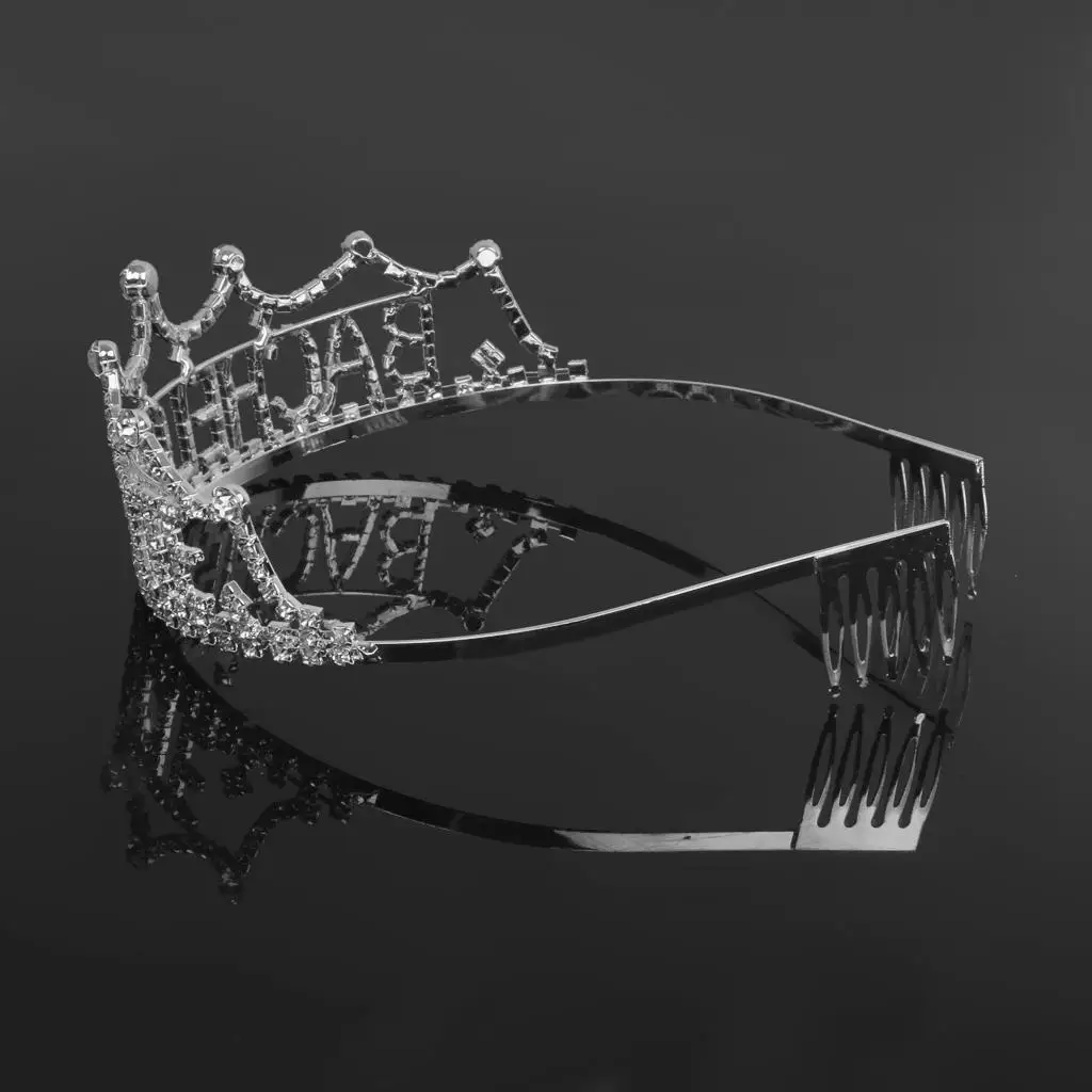 Shiny Crystal Rhinestone  Hair Crown Tiara  Bridal Shower Headband