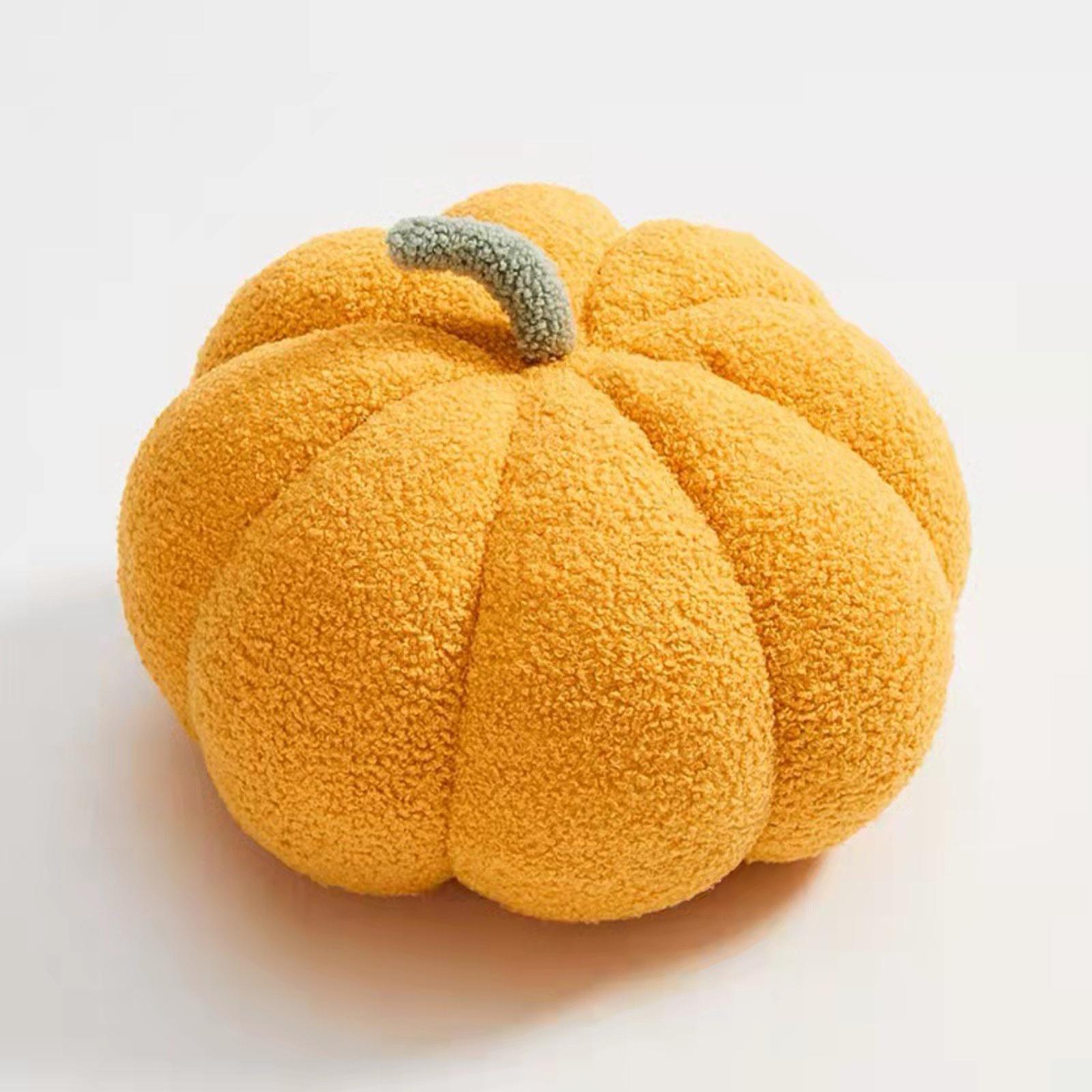 Cute Pumpkin Pillow Plush Toy Stuffed Decor Companion Gift PP Cotton Chubby Sleeping Pillow for Children Christmas Girls Office