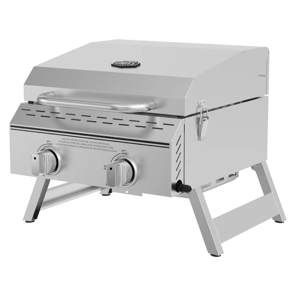 Title 2, Grill 2 Burner Tabletop Propane Gas Grill in St...