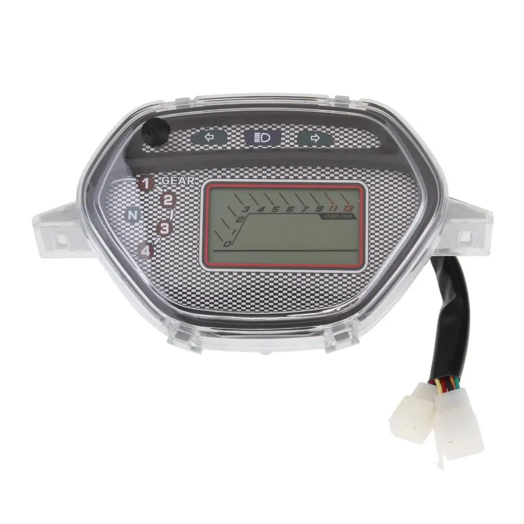 LCD Speedometer Odometer Tachometer Multifunction Gauge for Honda CD110