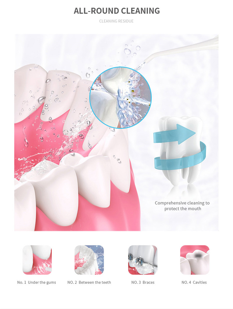 Title 5, Oral Irrigator Teeth Cleaner Water Jet Tooth He...