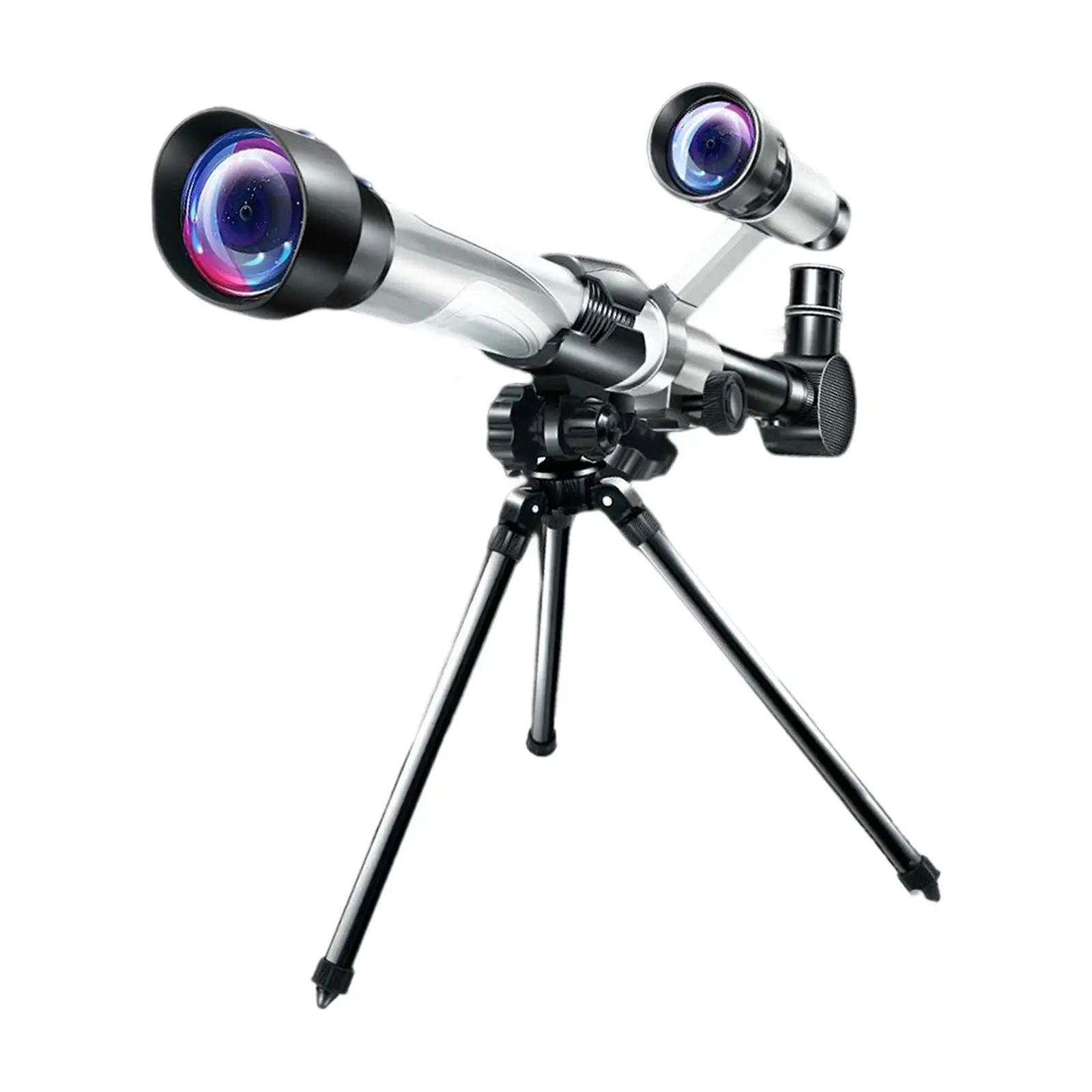 Portable 60mm Caliber Telescope with Finder Scope Tripod for Kids Fully Multi Coated Optics Panning Handle Durable Accessories