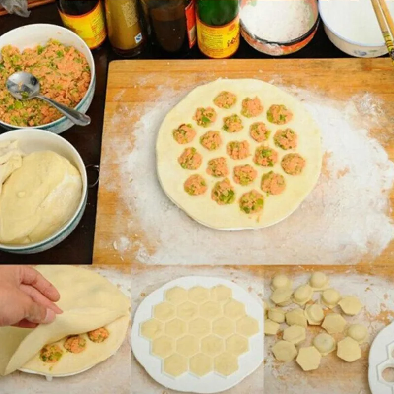Sf97d8a72bb6440bba42a515d61c84d7c5 19 Hole Dumpling Accelerator Dumpling Mold Kitchen Dumpling Maker Home Mold for Making Dumplings Wonton Dough Press Making Mould