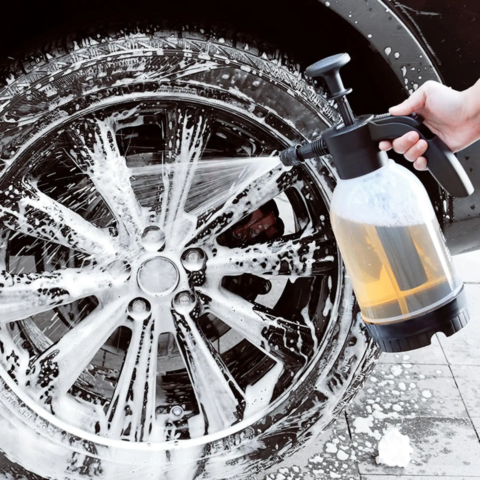Transparent Car Hand Pump Pressure Foam Sprayer Versatile ,Perfectly for DIY Enthusiasts