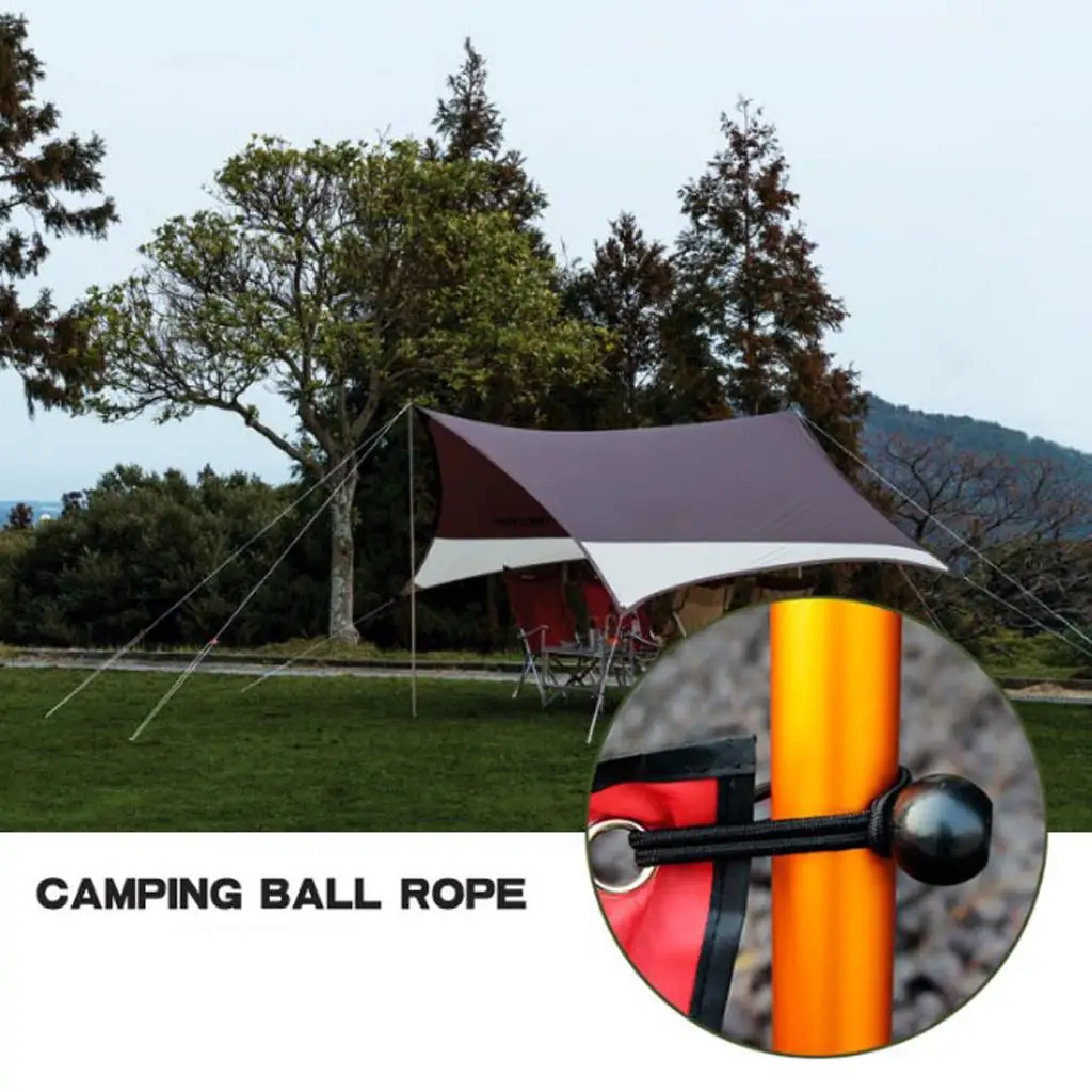 Set of 100 Elastic Ball Tensioners Tarp Rope Tent Cord Balls Tarpaulin