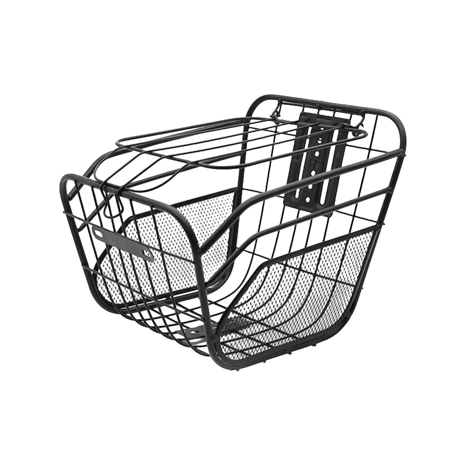 Electric Bike Metal Basket Easy to Install Electric Bike Handlebar Basket for Bike