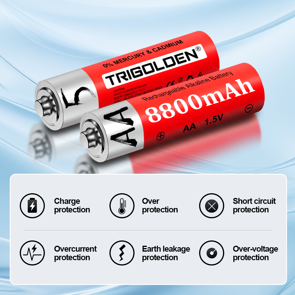 TRIGOLDEN оригинальный AA1.5V 8800mAh перезаряжаемый аккумулятор для  светодиодной игрушки Mp3 Камера Flash электробритва CD плеер беспроводная  мышь радио | AliExpress