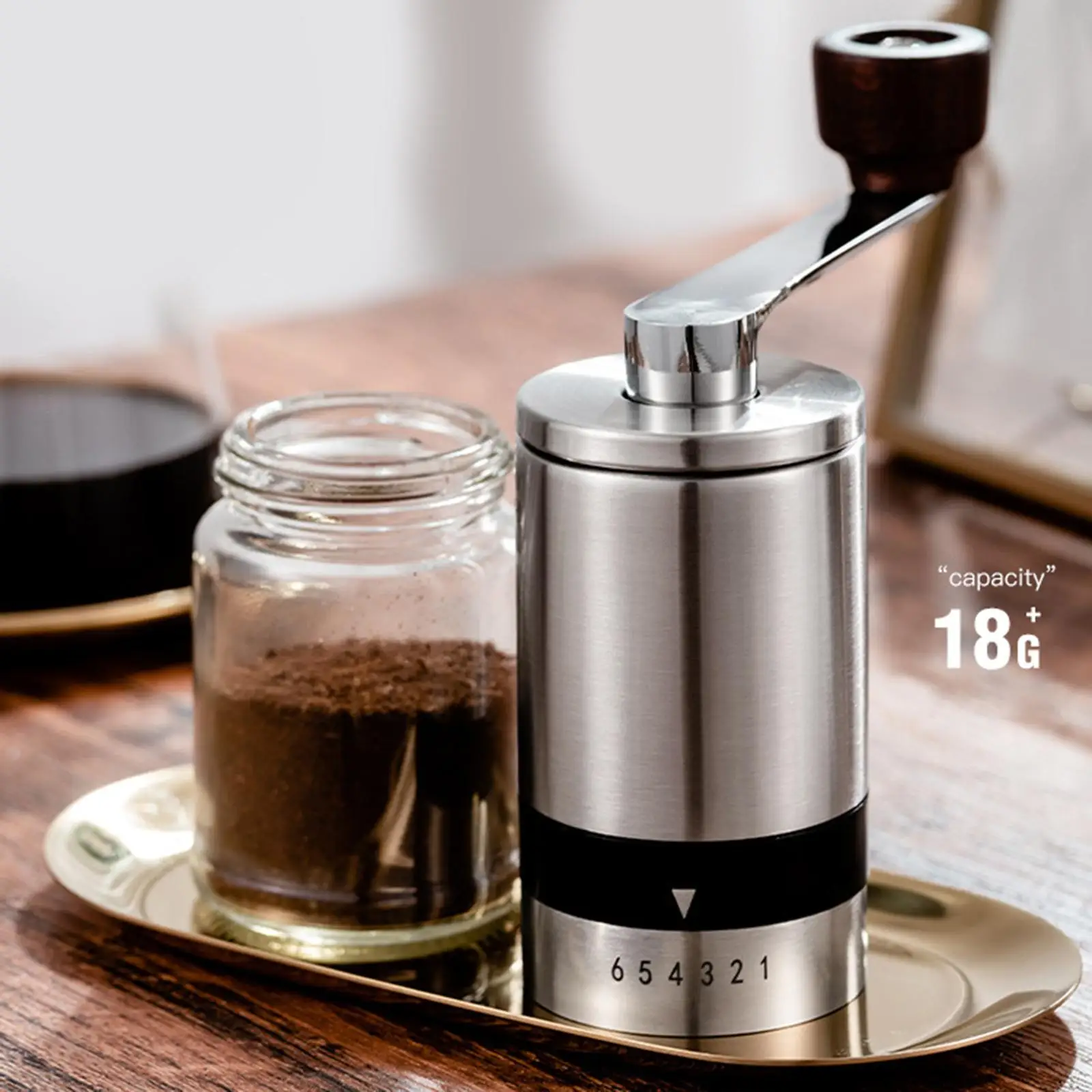 New Manual Coffee  Portable Hand Crank  Stainless Coffee Mill