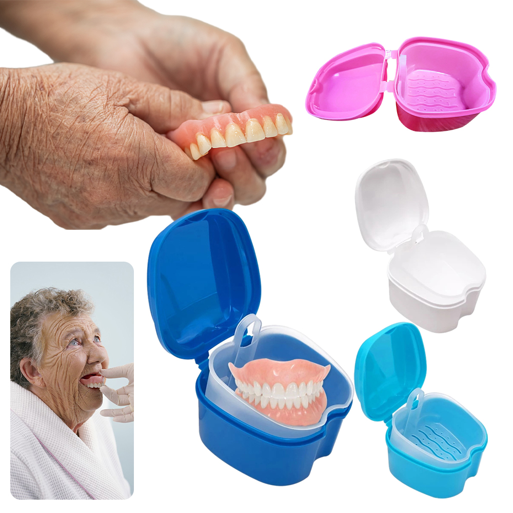 Best of Denture Bath Box Dental False Teeth Storage Box With Hanging Net Container Teeth Nursing Plastic Artificial Tooth Organizer Reviews & Tips