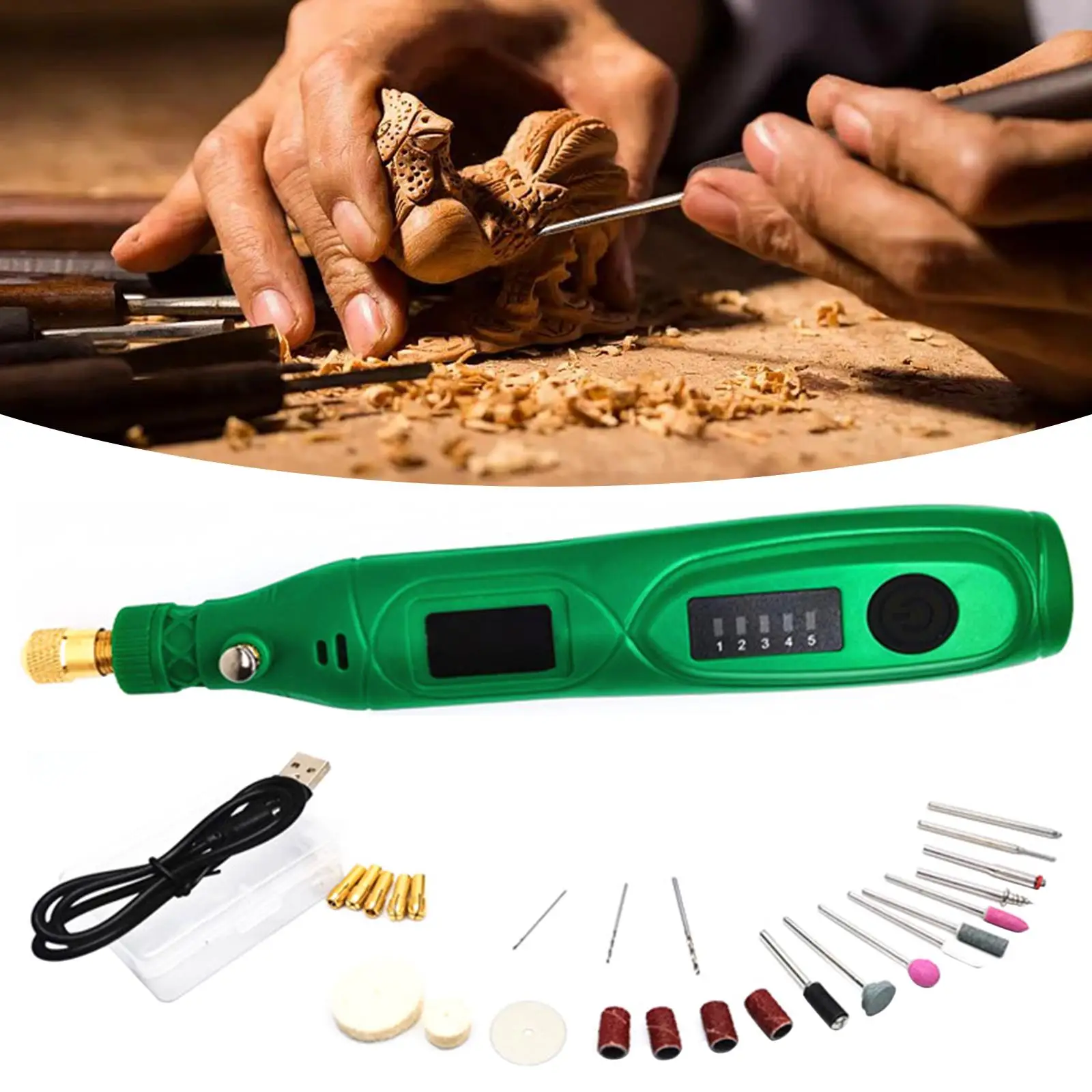 Electric Grinder Drill Bit Pen Jewellery Etching for Carving Cutting and Polishing