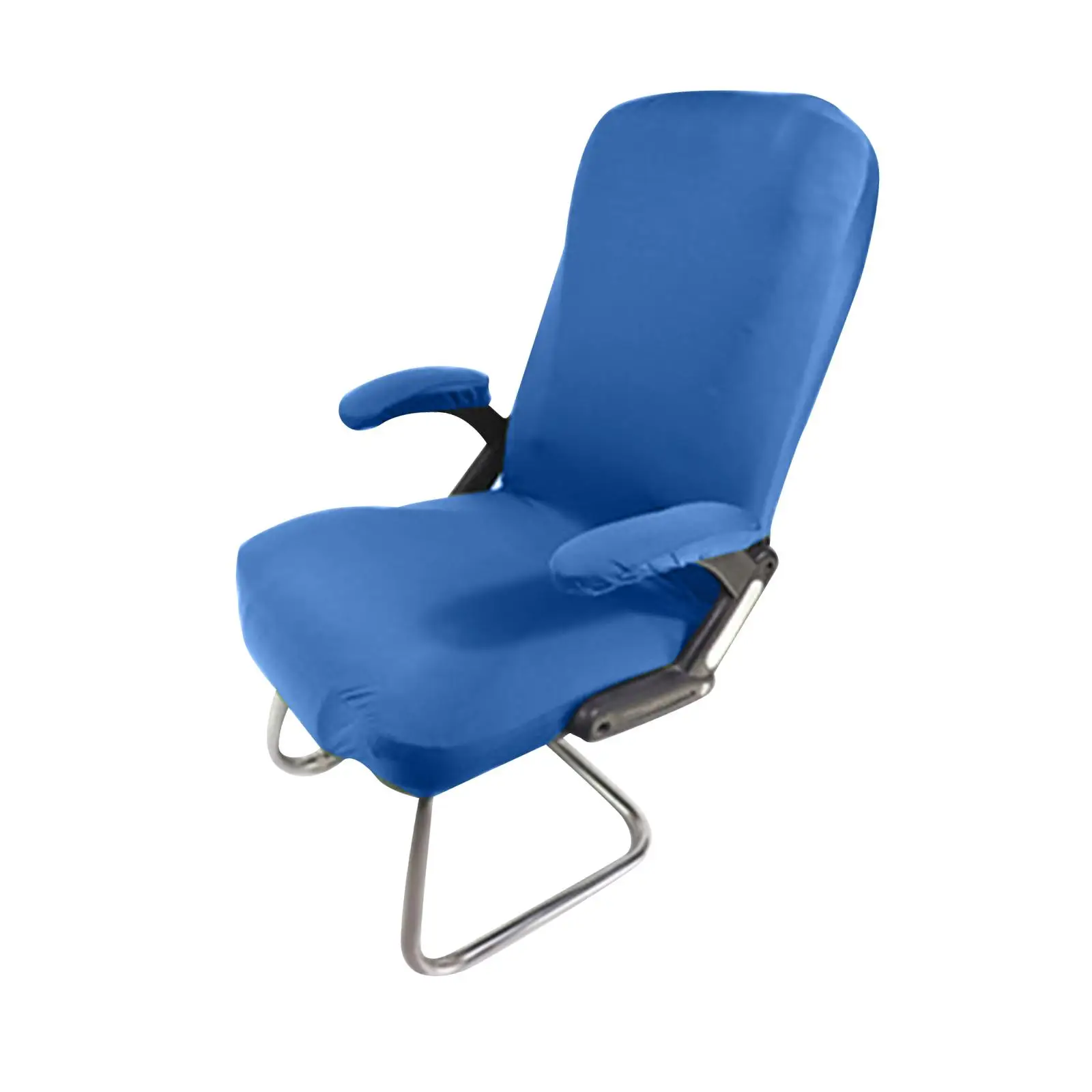 Elastic Rotating Chair Cover Removable Washable Polyester for Computer Chair