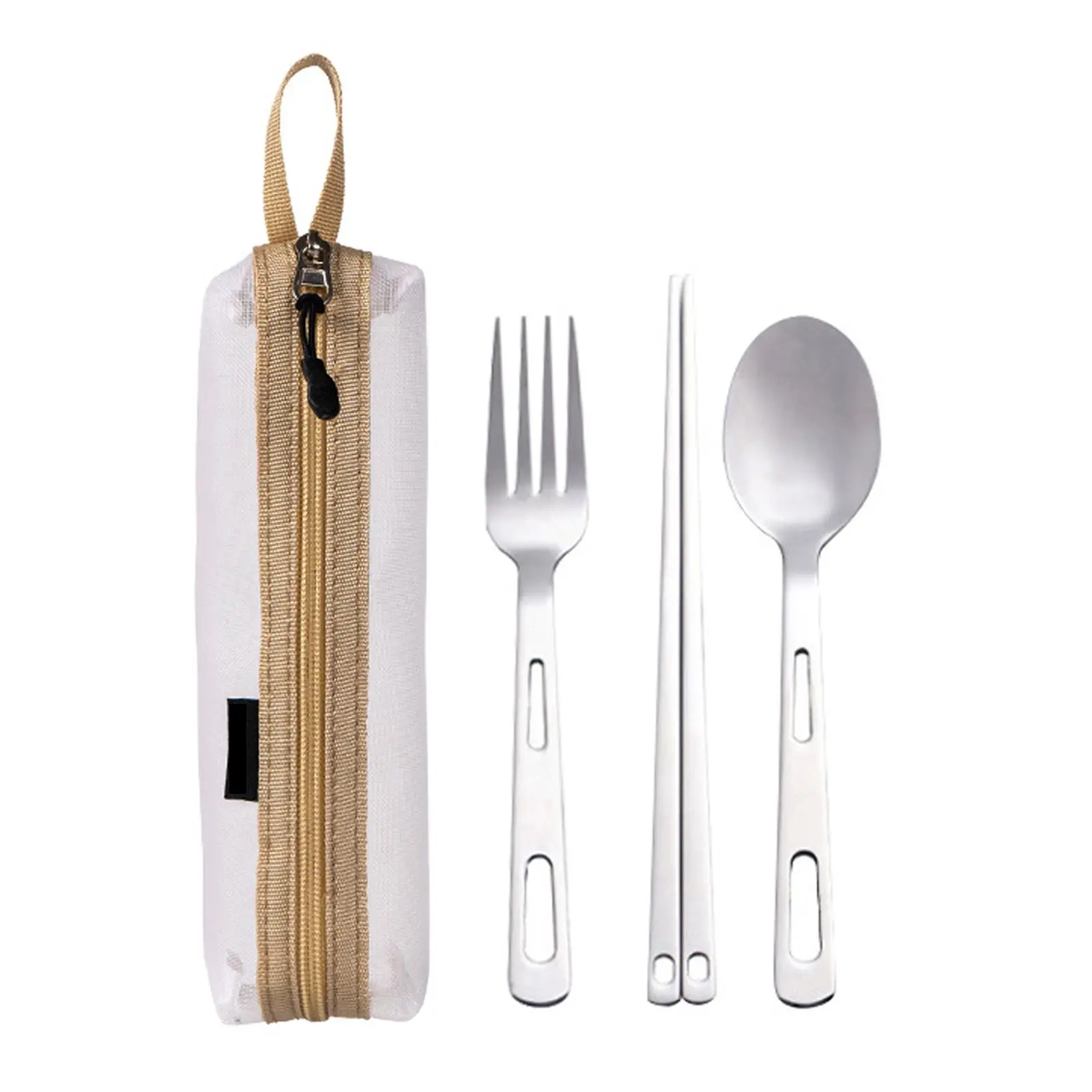 Camping Cutlery Set Camping Utensils Tableware Portable Reusable Outdoor