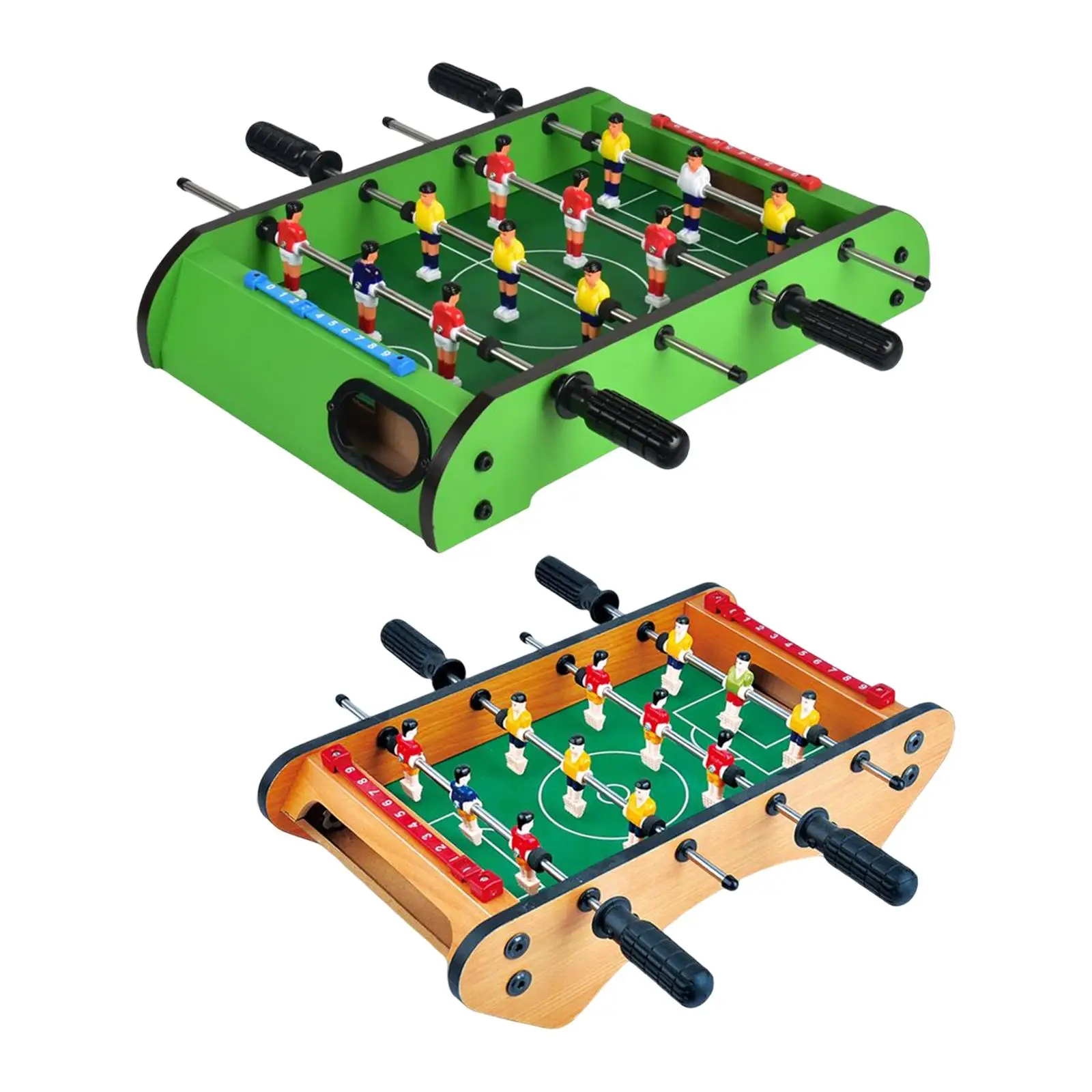Wooden Soccer Table Football Board Game DIY Portable for Family Sports