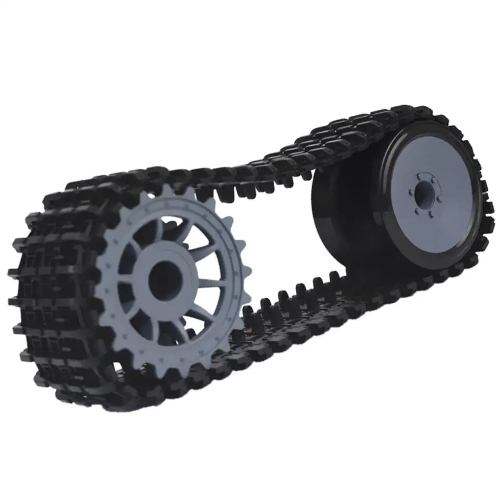 Plastic Tracked Crawler Tank Load Wheel  Car Chassis  Assemble Kits - DIY Car  RC Toy