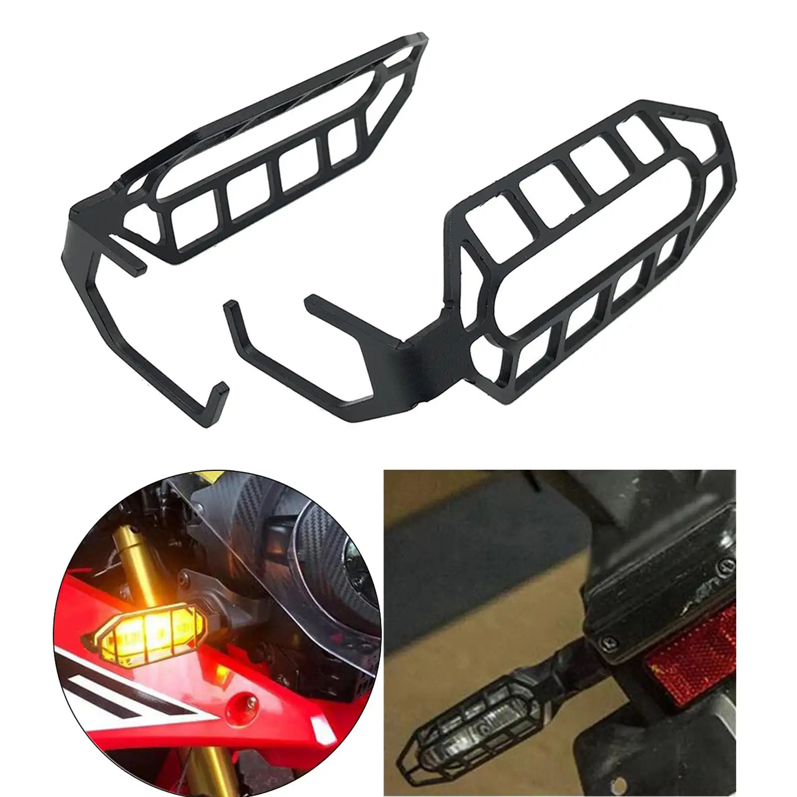 2x Stainless Steel Motorcycle Turn Signal Light Shield Guard Cover For Honda CB500X CB 500X 2019 2020