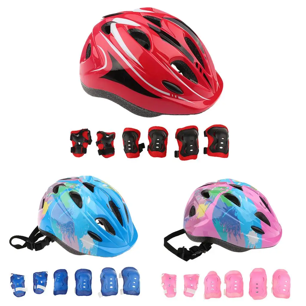 7 Pieces Kids Protective Gear Set for Scooter Cycling Roller Skating Skateboard