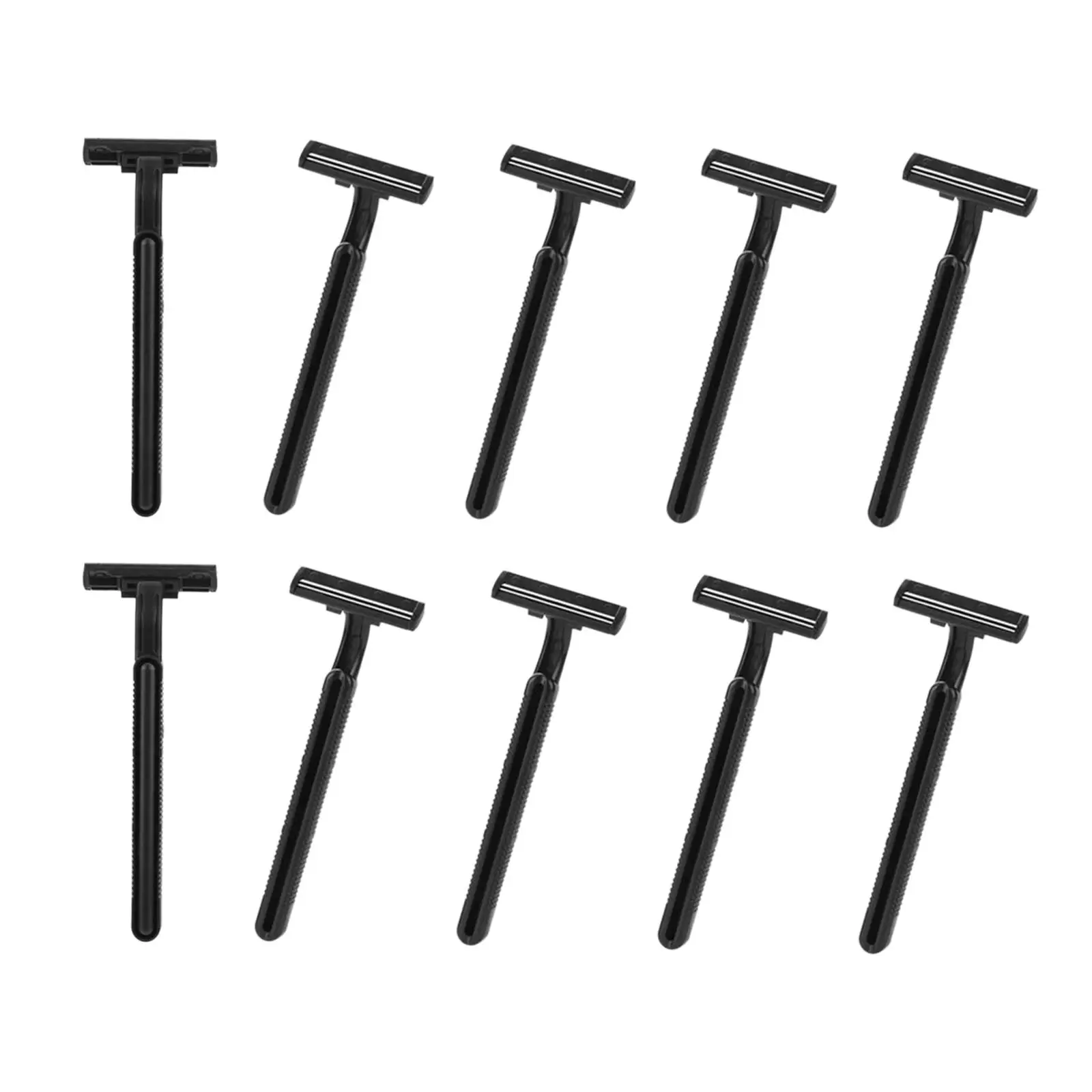 10x Classic Men Disposable Shaver Long Handle Grooming Tool Beard Shaver Face Hair Removal for Men Barber Shop Use