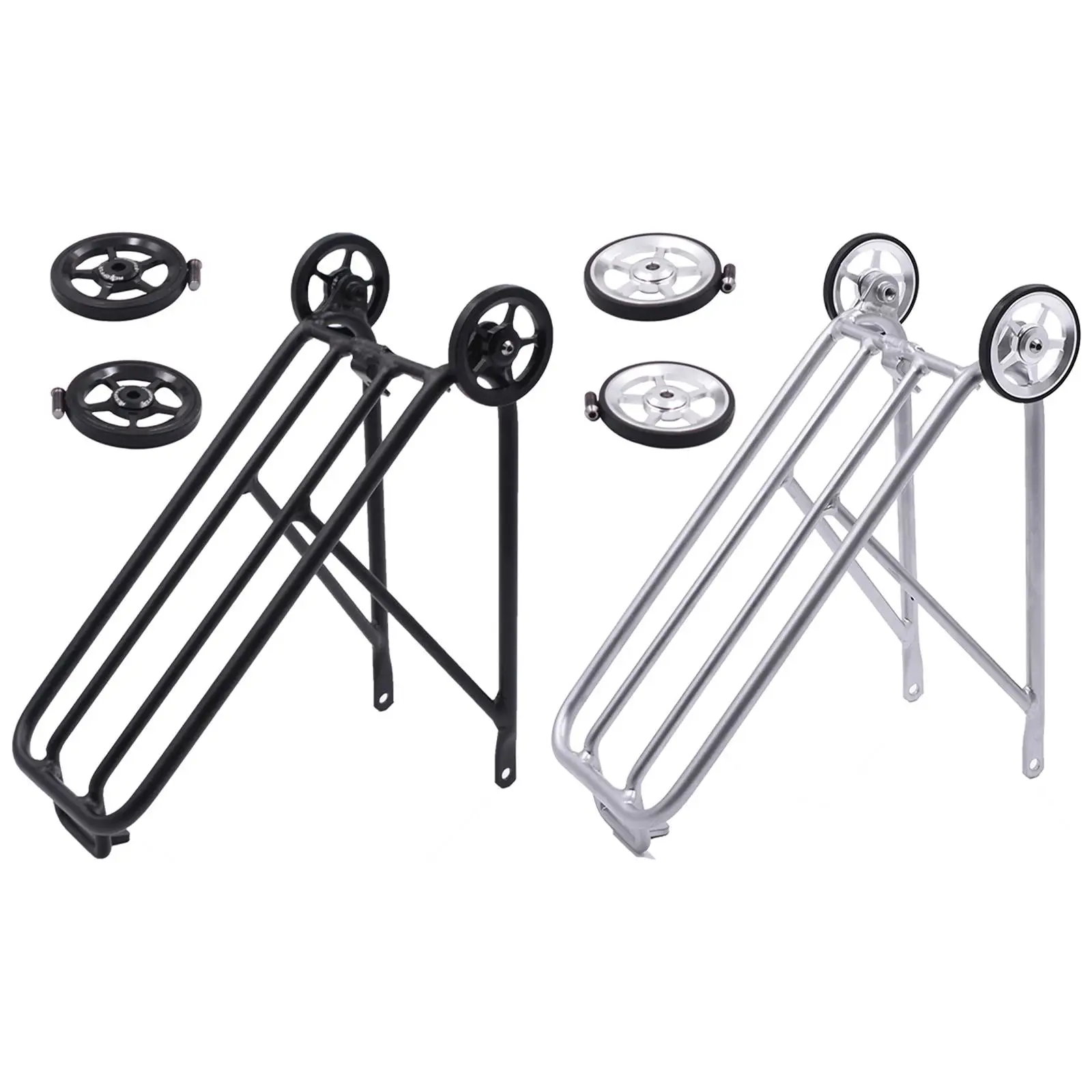 1 Piece Bike Rear Rack Foldable with Easy Wheel Shelf Durable for Week Eight High Strength Bicycle Accessories Lightweight