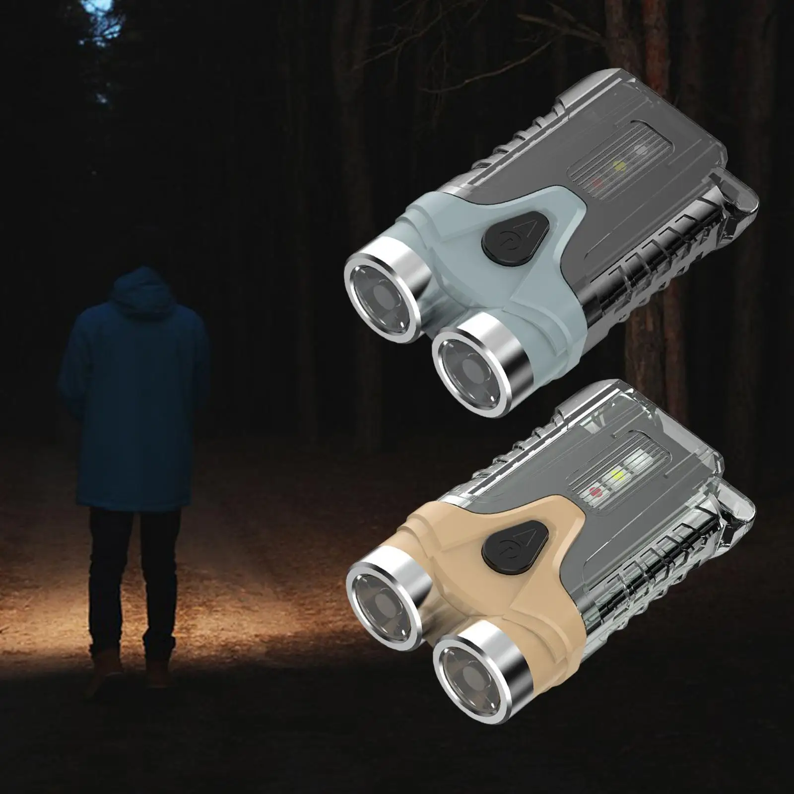 LED Keychain Flashlight Flash Light Torch USB Waterproof Handheld Torch Light for Hiking Camping Fishing Car Garage Outdoor