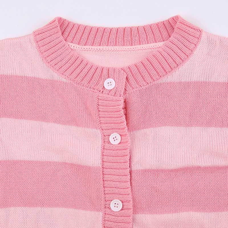 dourbesty doce bonito rosa cardigan feminino botão acima listras manga longa malha tops fairycore camisola streetwear