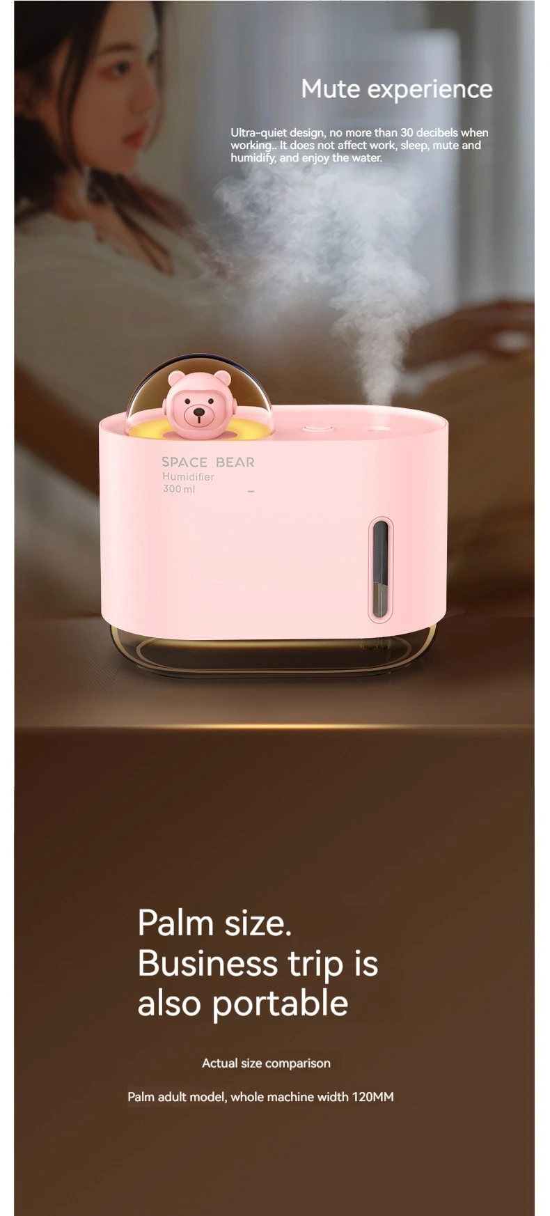 Title 8, New cute pet air spray humidifier USB mini spa...