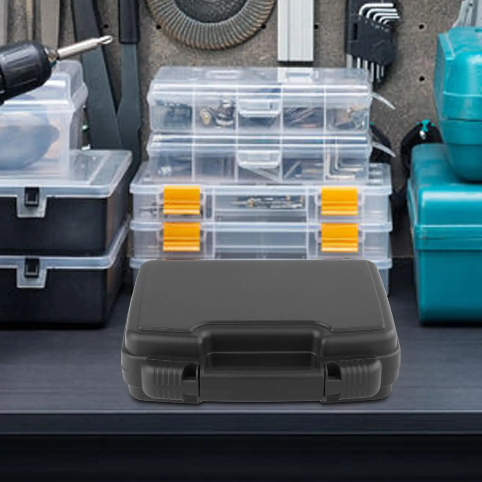 Multifunction Protect Toolbox DIY Compartment Watertight Anti Impact Lockable Empty Box for Screws Nails Nuts Craft