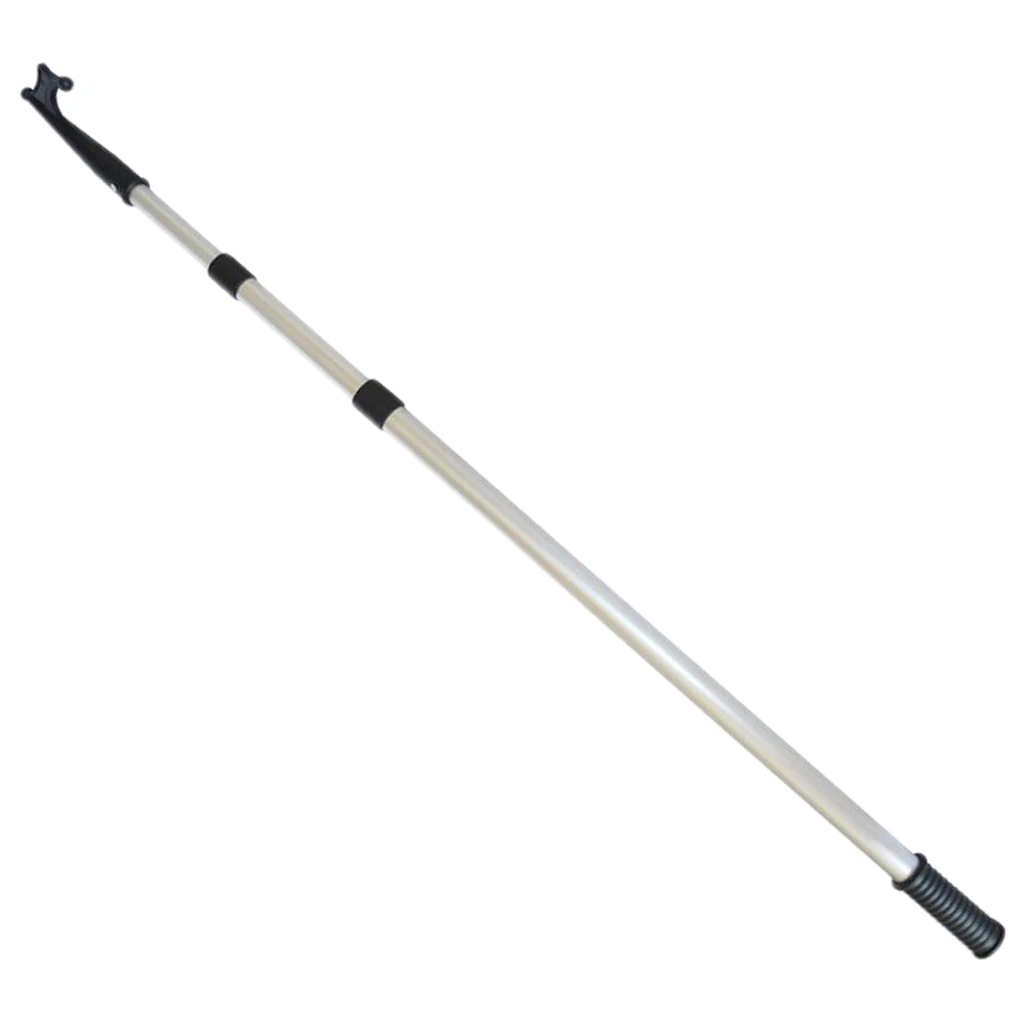 Aluminum Telescoping Scratch-Resistant Boat Hook with Nylon Tip - 3.5-Feet.6-Feet 107cm to 234cm