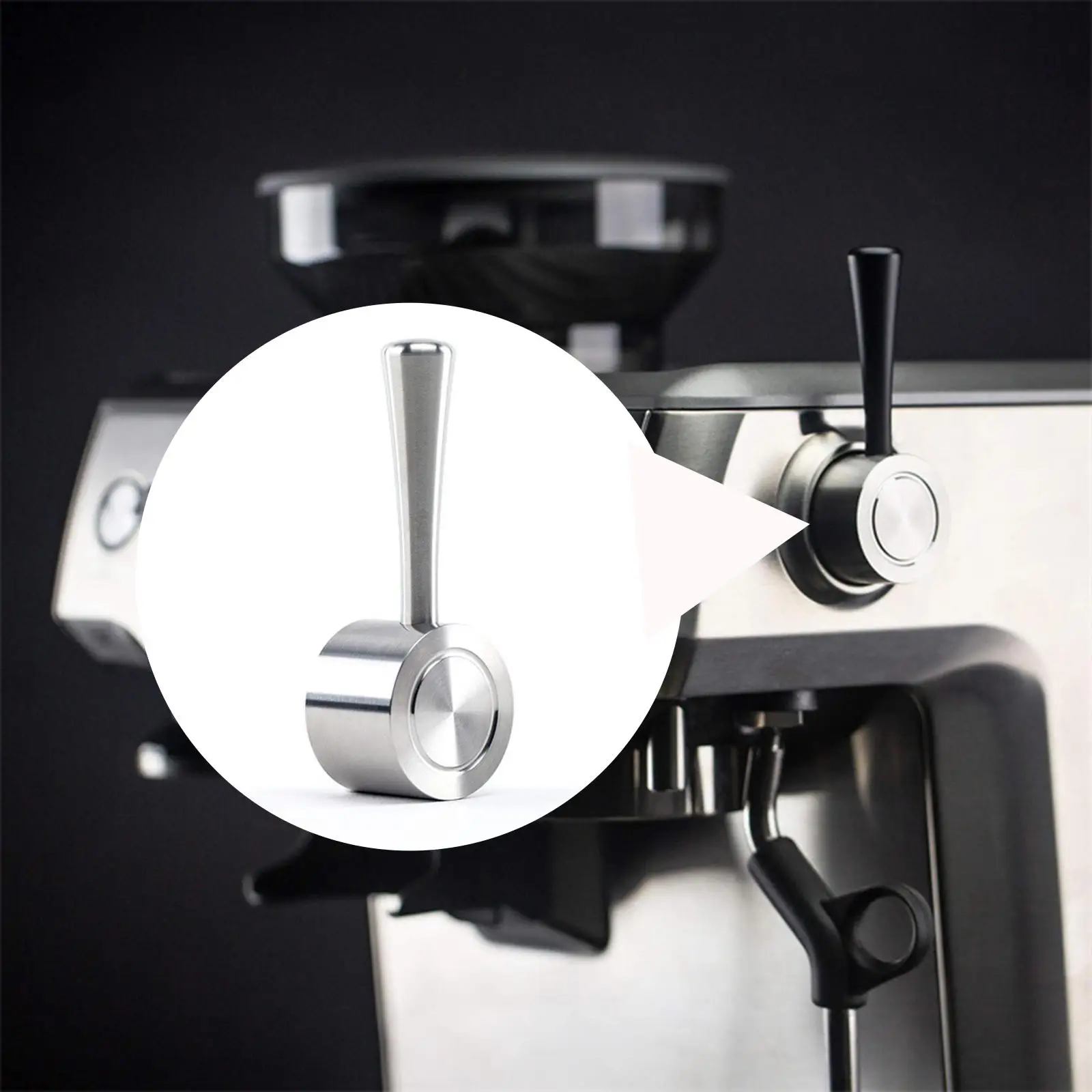 Metal Replacement Steam Lever Sturdy Practical for Coffee Machine Accs Parts Fitments