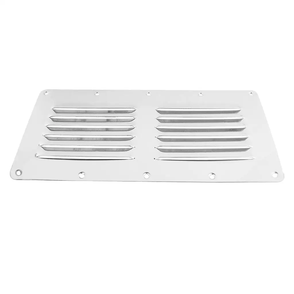 4X Stainless Steel Boat Louvered Vent  Cover Ventilation Louver Grille