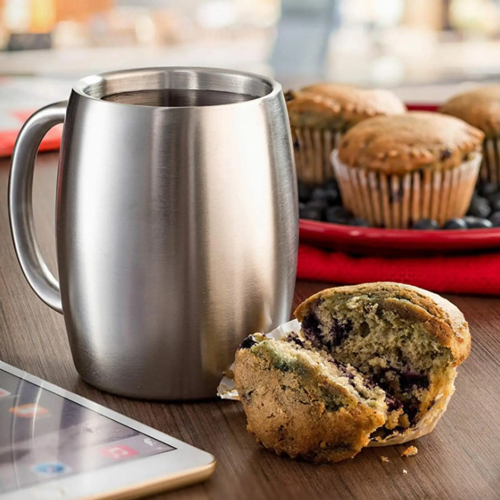 420ml Travel Stainless Steel Coffee Mug  Insulated  Cup, Keeps