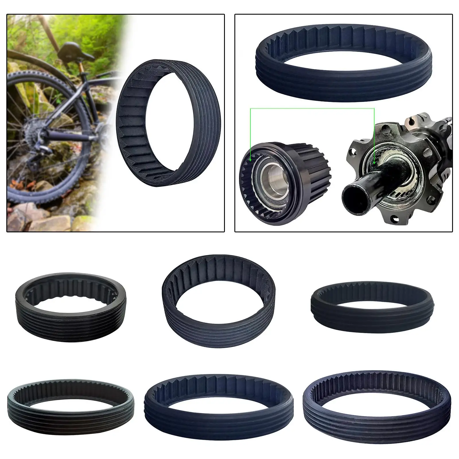 Bicycle Hub Ring Nut Lightweight Aluminum Alloy Extenal Screw Thread Ring