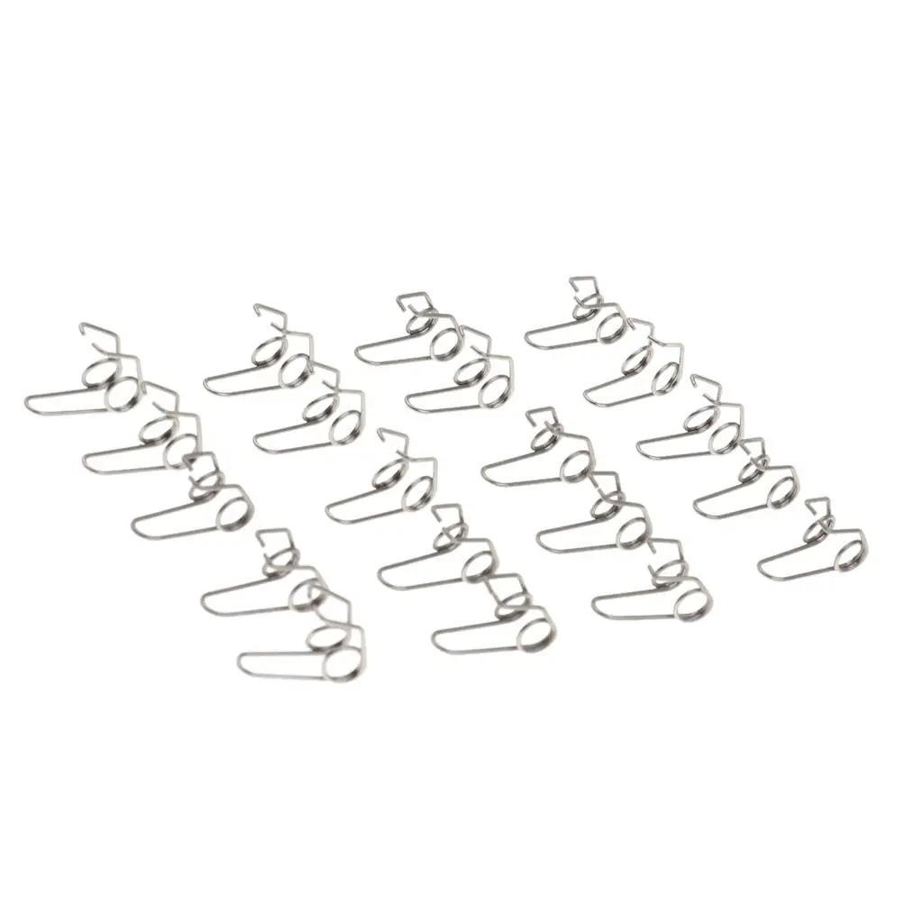 20 Pieces Stainless Steel Trumpet Waterkey Spit Value Springs for Trumpet Repairing Parts