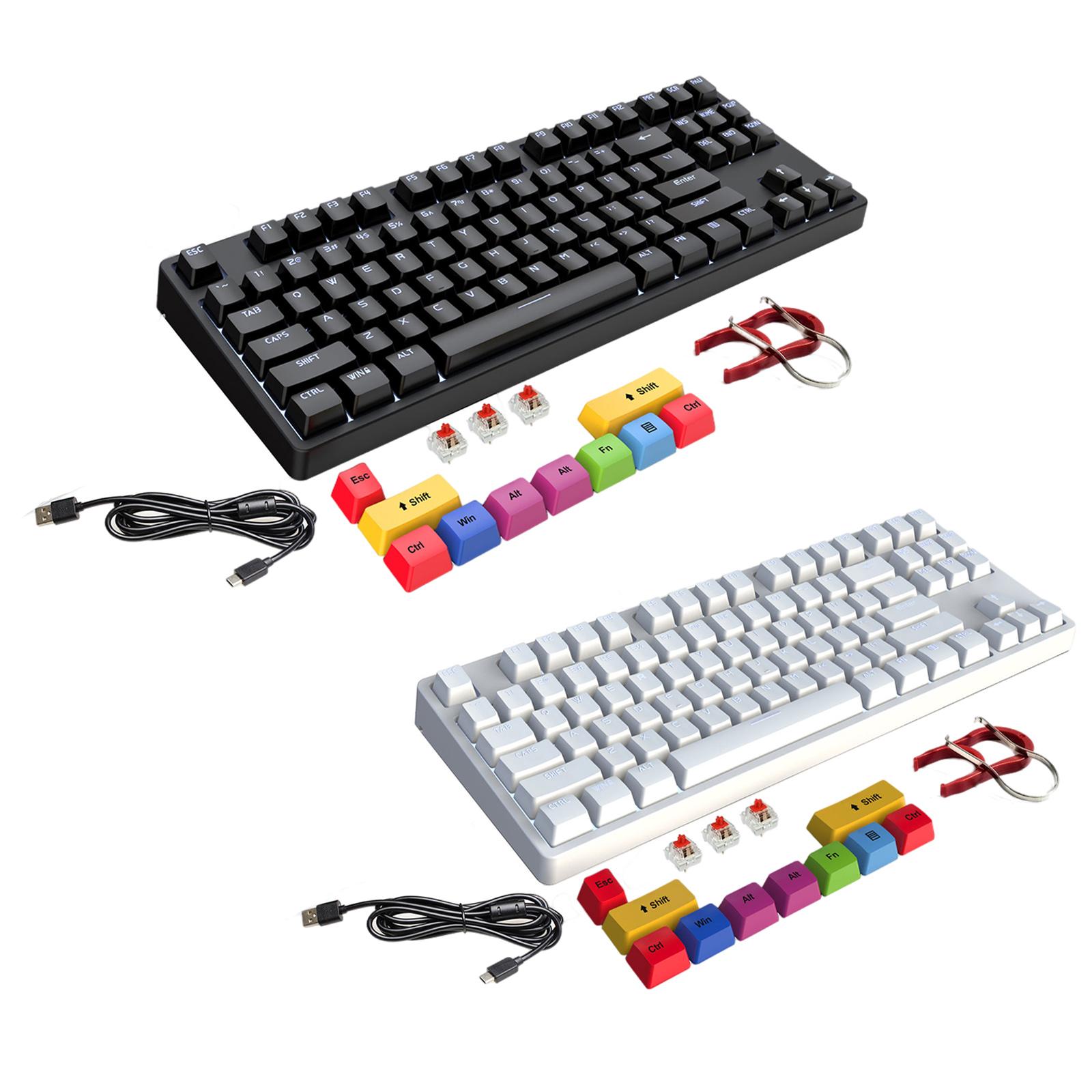 80% compact 87 chaves teclado mecânico interruptores