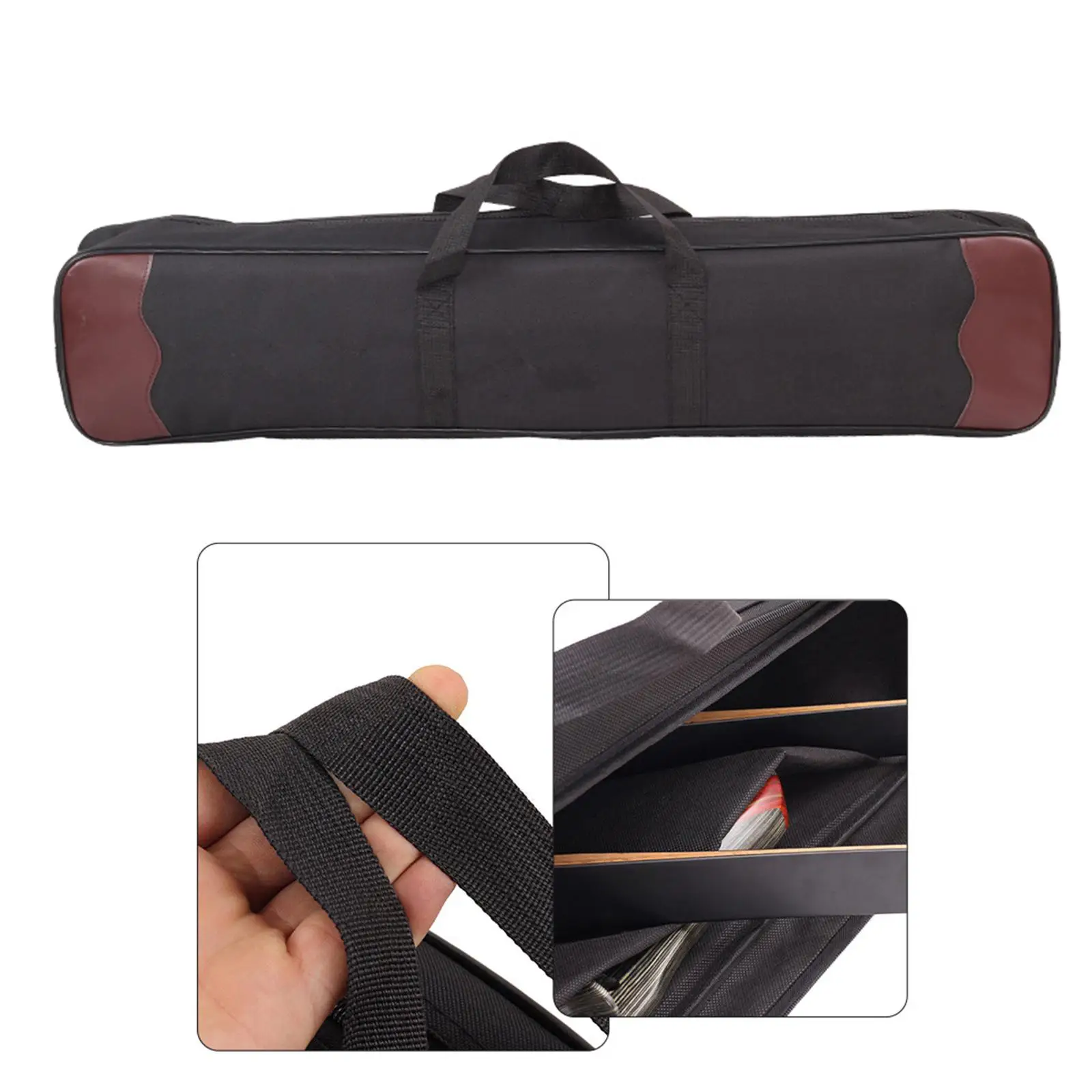 Adjustable Shoulder Strap Archery Arrow Quiver Pocket Multifunctional Traditional Oxford Cloth Bow Quiver for Target Practicing