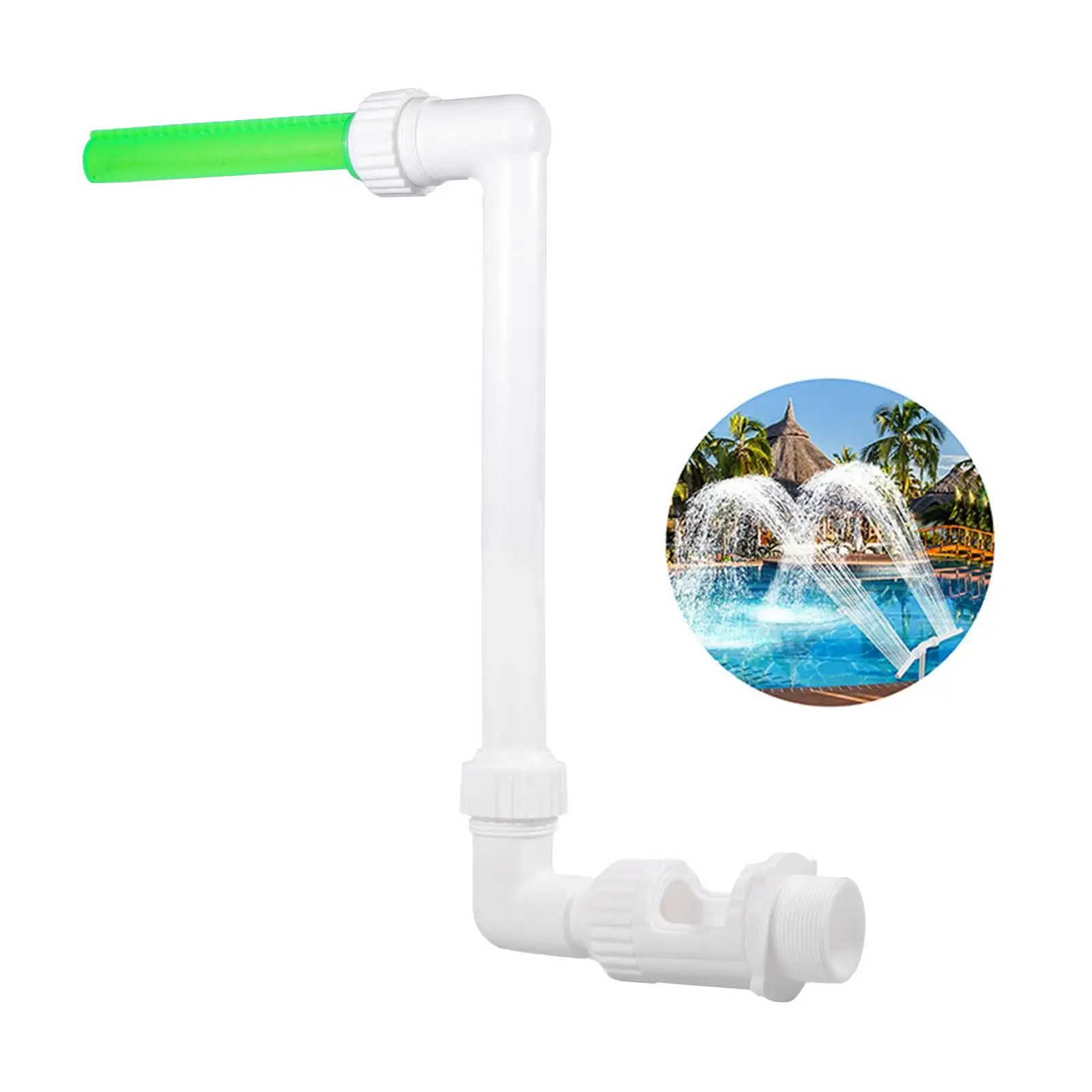 Adjustable Pool Fountain Waterfall Cooling Sprayer Fun Sprinklers Water for Pond Backyard Garden Pool Decor