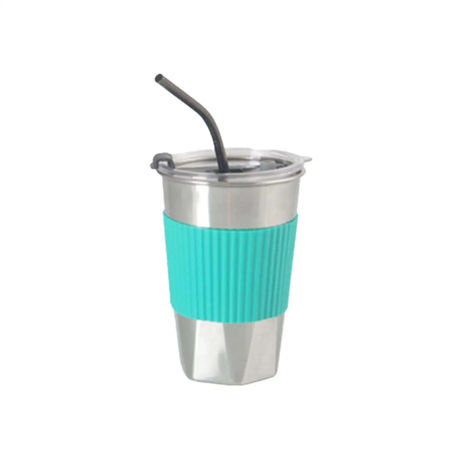 Insulated Sippy Cup Durable Reusable 474ml Water Bottle coffee tumbler for Travel Iced Tea Drinks