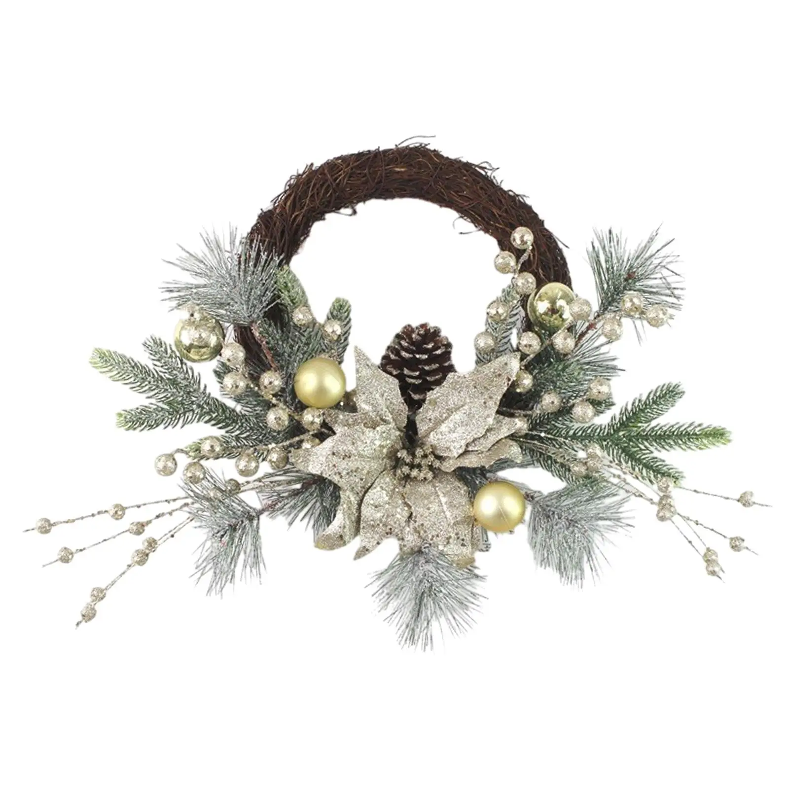 Christmas Door Wreath Holiday Party Decor Christmas Wreath Christmas Vine Wreath for Xmas Outside Farmhouse Wall Wedding