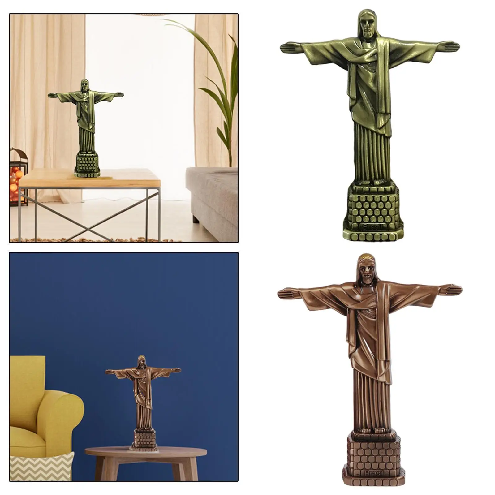 Jesus Figure Statue Religious Collection Sculpture Office Decor