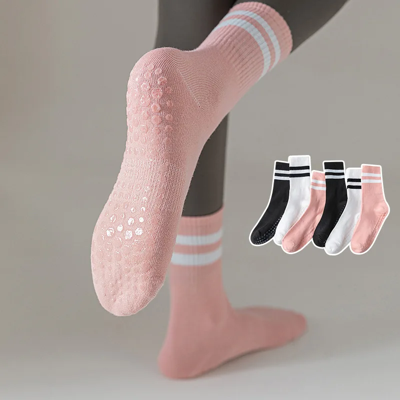 Five Toes Pilates Socks Silicone Non-slip Professional Cotton Yoga Socks  Women Female Ladies Indoor Floor Dance Sports Socks Sox - AliExpress